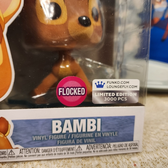 Loungefly Disney Bambi on Ice Lenticular Mini Backpack Flocked Funko Pop Set NEW - Picture 3 of 16